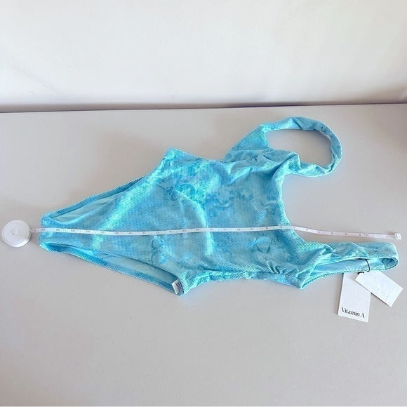 VITAMIN A Reese One Piece Swimsuit Size 8 Turquoise - Picture 8 of 9